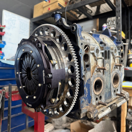Rotary clutch upgrade kit with Tilton ST-215 Twin Disc
