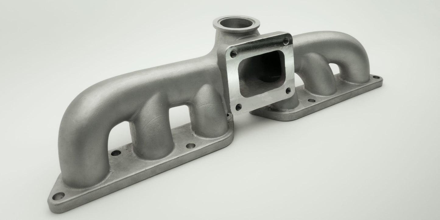 DODO Racing 2JZ-GE T4 bottom mount exhaust manifold